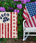 Patriotic Dog Garden Flag With Stars And Stripes Double Sided USA Flag For Fourth Of July Independence Day 12.5x18 Inch