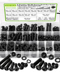 Heavy Duty 500 Piece Set M6 And M8 Screw And Nut Kit With Lock Nuts Washers And Wrenches for DIY Projects Open Display