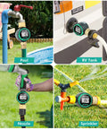 360 Degree Rotatable Water Flow Meter with Brass Inlet on Pool, RV Tank, Nozzle, and Sprinkler