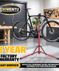 Heavy Duty E Bike Repair Stand With Beefy 110 Lb Capacity holding road bike in workshop