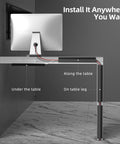 Six 15.7 Inch J Channel Cable Management Set, Adhesive Mount Desk Cord Organizer For Home Office installed