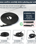 Whisper Drive 234 Inch Garage Door Drive Belt For 7 Foot High Doors Replacement Belt For Chamberlain Craftsman LiftMaster Openers