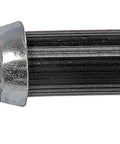 Close-up of Front Passenger Side Brake Hydraulic Hose for Select Chevrolet and Pontiac Models, metallic and rubber components visible.