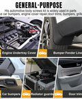 30 Pcs Universal Fender Liner Screw Kit Featuring Hella Tough M6 U Nut Clips And Hex Head Push Retainer Fasteners for engine undertray and fender liner.