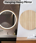Hanging Heavy Mirror using Built Like a Tank Adjustable Picture Hanging Wire Four Pack Features Heavy Duty Stainless Steel Cable.