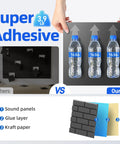 Comparison of Game Changing High Density Self Adhesive Acoustic Panels And Sound Proof Foam Wall Tiles with standard sound panels.