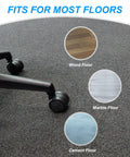 Top Shelf Low Profile Office Chair Glides With Solid Rubber Bottoms No Hassle Stationary Casters For Desk Stools Loaded With Traction Floor Savers Upgraded Silent Glide Pack Of Five fits on wood, marble, and cement floors.