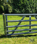 Heavy Duty T-Post Gate Hinge Pins For Farm Gate Garden Gate And Backyard Gates, Steel Silver Finish, 2 Pack With Screws shown