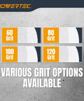 Various grit options available including 8 Inch 120 Grit White Aluminum Oxide Bench Grinding Wheel For Pedestal Grinders, 1 Inch Thick.
