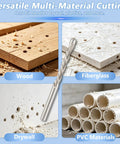 Cuthollow Professional Drywall Router Bits Set for Smooth Cuts And Perfect Edges On Plasterboard Projects, cutting wood, drywall, fiberglass, and PVC.