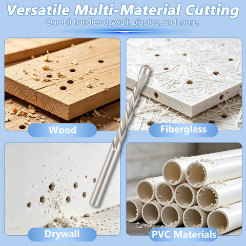 Cuthollow Professional Drywall Router Bits Set for Smooth Cuts And Perfect Edges On Plasterboard Projects, cutting wood, drywall, fiberglass, and PVC.