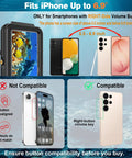 Underwater Waterproof Case For Galaxy S26 S25 S24 Series With Aluminum Alloy Housing, compatibility guide for right-side volume button models