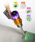 V12 Detect Slim Absolute Cordless Vacuum Cleaner With High Suction Power Ultra Lightweight Design Slim Profile cleaning carpet