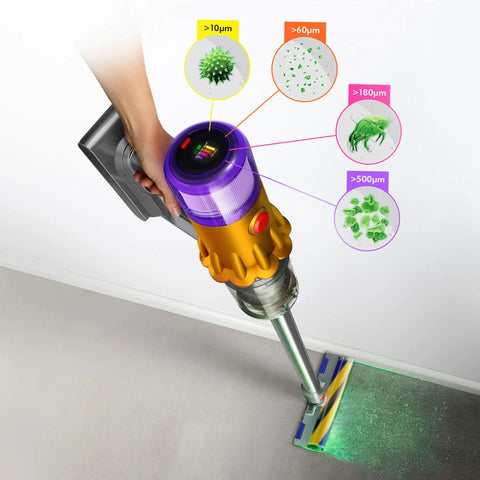 V12 Detect Slim Absolute Cordless Vacuum Cleaner With High Suction Power Ultra Lightweight Design Slim Profile cleaning carpet