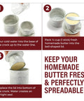 Hand Crank Butter Churner Mason Jar With Ceramic Crocks. Instructions for making homemade butter using the ceramic lid.