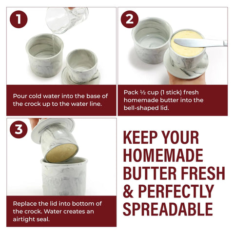 Hand Crank Butter Churner Mason Jar With Ceramic Crocks. Instructions for making homemade butter using the ceramic lid.