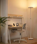 Sky LED Floor Lamp Torchiere Lit And Super Bright Dimmable Tall Standing Lamp For Living Room Decor And Office With Warm Light