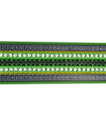Top view of 30 Position 24A 400V Screw Terminal Block Distribution Module For DIN Rail Mount Heavy Duty Easy Hookup 5mm Pitch 7mm Strip