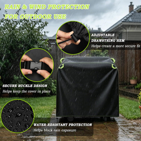 Pit Boss Navigator 850 Grill Cover 2020-2026 Heavy Duty Weatherproof BBQ Shield with features in rain