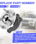 Rear Wheel Hub Bearing Assembly For Forester 2014 2018 Impreza 2012 2021 Crosstrek 2016 2021 XV Crosstrek 2013 2015 Durable