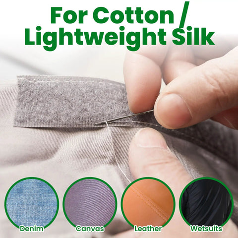 Heavy Duty Sew On Hook And Loop Tape For Fabric 3 4 Inch By 33 Feet Black, used on cotton and lightweight silk.