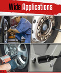 Half Inch Drive Deep Impact Socket Set Eleven Piece Jumbo Metric Six Point Sockets in automotive and equipment use