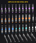 42 In 1 Magnetic Screwdriver Set With 8 45mm Heads And 32 25mm Bits for Game Consoles Tablets Ring Doorbells Glasses DIY Electronics