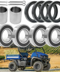 Front Axle Wheel Bearings And Seal Kit For Mule 2510 3000 3010 4000 4010 With Spacers Collar And Pin Cotter Kit