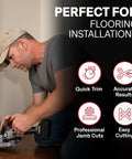 Man using 20V Cordless Undercut Saw Kit With 8000 RPM Power For Door Jambs, Trim And Flooring, includes 4.0Ah Battery