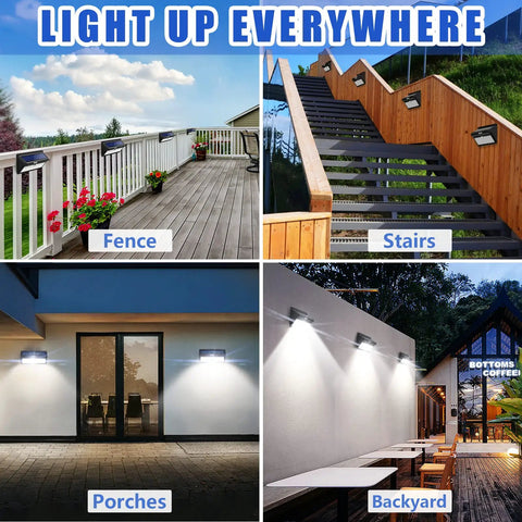 Outdoor Solar Lights Wireless 100 LED Motion Sensor Security Wall Lights Waterproof for various exterior applications