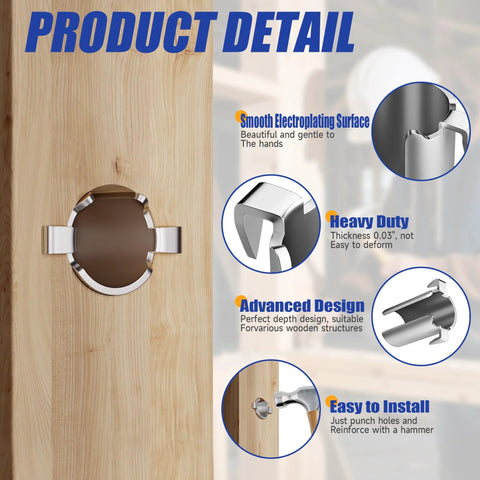 Smart Shield Nail Guards For Wire And Cable Protection 100 Pack Heavy Duty Galvanized Steel Nail Protectors details and features