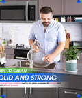 Man cleaning Thirteen Point Five Inch Microwave Turntable Plate Replacement Glass Plate For 5304509621 Oven Built To Last.