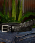 Men's Leather Belt 1.5 Inch Wide For Work Casual And Dress Black Brown Or Caramel Tan Colors Durable Everyday Belt For Men