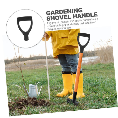 Garden Spade Handle Replacement For Shovel with easy grip in use for tree planting in a garden, lightweight and durable upgrade