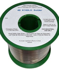 Lead Free Rosin Core Solder Wire K100LD 0.031 Inch Diameter 66 Core Flux Activated Low Cost Alloy 1 Pound Spool, label side