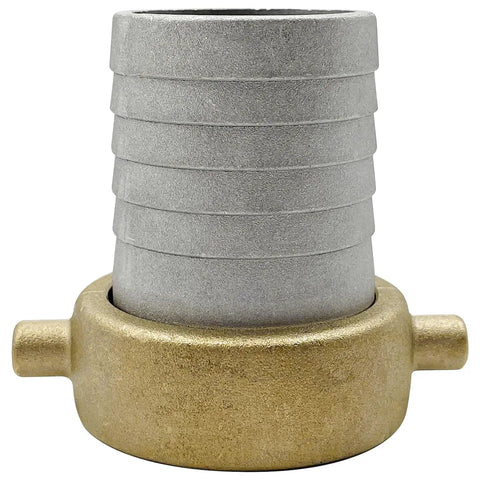 2 Inch Aluminum Pin Lug Hose Shank Fitting Set with 4 Clamps Quick Disconnect Cam Lock Hose Couplings for Hoses