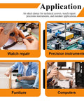 Application examples for Hella Durable Top Shelf 304 Stainless Steel Metric Micro Screw And Hex Nut Assortment Tray with flat and spring washers.
