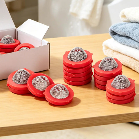 Fresh 20 Piece Garden Hose Washers With Stainless Steel Mesh Screen Filter And Rubber Seal For 1 Inch Water Supply Anti Clog Repair Kit on wooden table