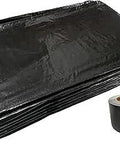 14 Foot Wide Underbelly Kit With Flex Mend Tape For RVs And Campers Black One Ply Polyethylene Underbelly Vapor Barrier