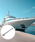 Stainless Steel Hatch Lid Support Spring For Small Boats And Storage Boxes, Beefy Heavy Duty Spring Return Hardware That Keeps Lids Open Securely For Easy Daily Maintenance, Boating, And Marine Deck Locker Use, stainless steel hatch spring on yacht dock