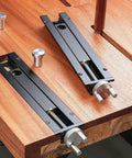 Heavy Duty Workbench Tail Vise Featuring Fast Quick Shift Design And Spacious Clamping Range Crafted From Solid Aluminum Alloy for precise clamping.