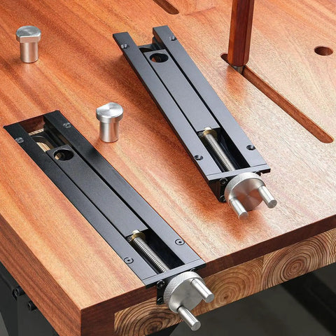 Heavy Duty Workbench Tail Vise Featuring Fast Quick Shift Design And Spacious Clamping Range Crafted From Solid Aluminum Alloy for precise clamping.