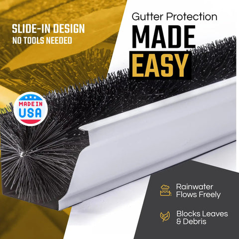 4 Pack Downspout Guards For 5 Inch Gutters, 18 Inch Long, Easy Install, No More Gutter Clogs, Keeps Water Flowing Smooth