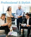 Professionals using Five Pack Clear Front Report Covers With 3 Prong Fasteners For 8.5 By 11 Letter Paper in office meeting