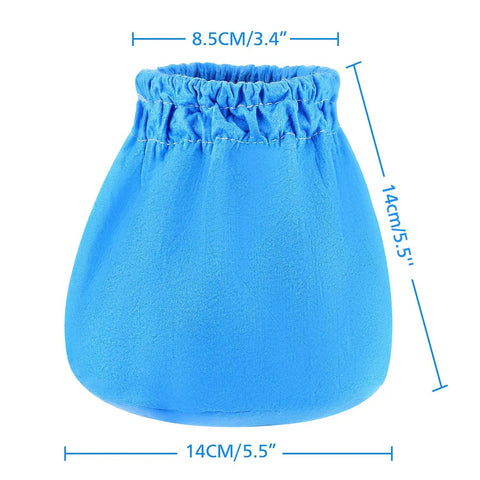 10 Pack Cloth Filter Bags VRC2 For 1.5 To 3.2 Gallon Wet Dry Vacuums Compatible With Armor All AA155 AA256 AA255 And Other Small Shop Vac Models Replacement Cloth Filtration, blue cloth filter bag dimensions.