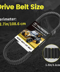 Beefed Up Heavy Duty Drive Belt For RZR XP 1000 General XP 1000 XP 4 1000 Trail S And S 1000, 42.7in/108.6cm size