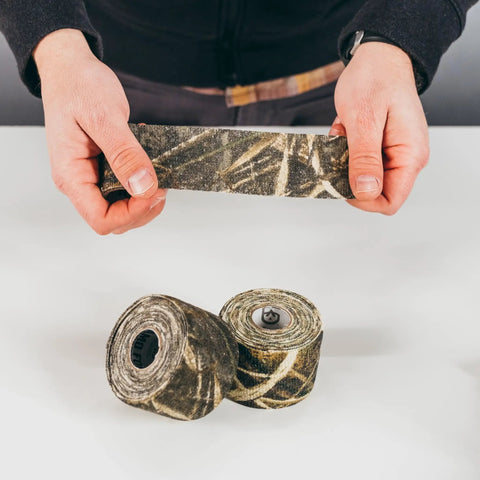 Self Cling Camouflage Fabric Wrap For Gear And Knives, Reusable And Washable, No Sticky Residue, 2 Inch By 144 Inch Roll