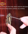 Using 1600 Pc Heavy Duty Mini Screws 2.5 X 6 8 10 mm Phillips Flat Head for secure cabinet hinge installation.