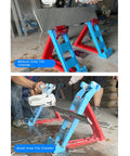 Heavy Duty Two Piece Tile Chamfer Bracket Set Adjusts To Sixty Fifty Forty Degree Angles With Rock Solid Snap Lock Grip, used for medium and small tile chamfering.