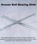Heavy Duty Ball Bearing Drawer Slides 450x17mm 2 Piece Set Smooth Glide For Cabinets and Tool Chests on concrete surface